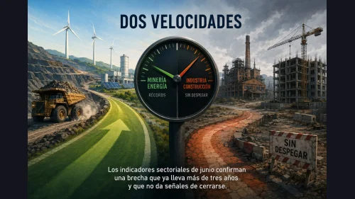 Dos velocidades: la minería y la energía marcan récords mientras industria y construcción no logran despegar