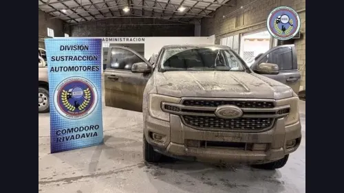 Hallan abandonada en una zona rural una camioneta robada gracias a tareas de geolocalización