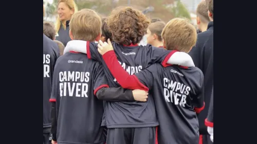 El Campus de River Plate en Rada Tilly ya superó los 50 inscriptos en su primera semana