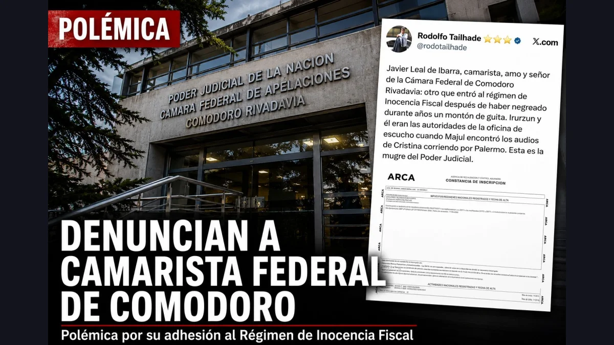 Polémica por denuncias contra un camarista federal de Comodoro Rivadavia