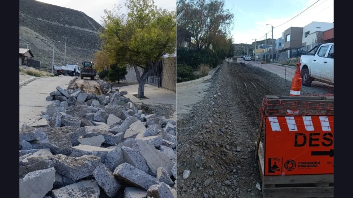 El Municipio intervino la calle Diego Simón de Los Tilos y solucionó un grave peligro de anegamiento