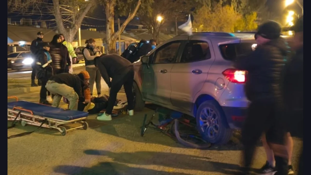 Comodoro: un joven de 20 años resultó herido tras un accidente de tránsito