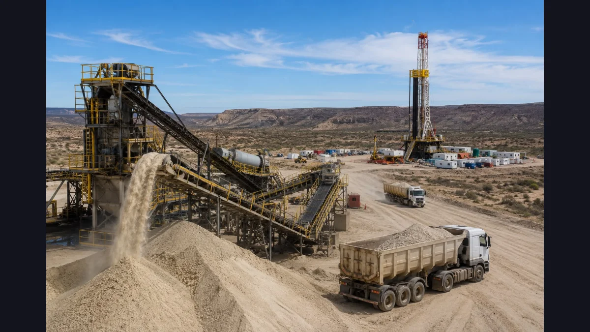 Vaca Muerta: la arena se convierte en el nuevo recurso estratégico que impulsa el boom del shale argentino
