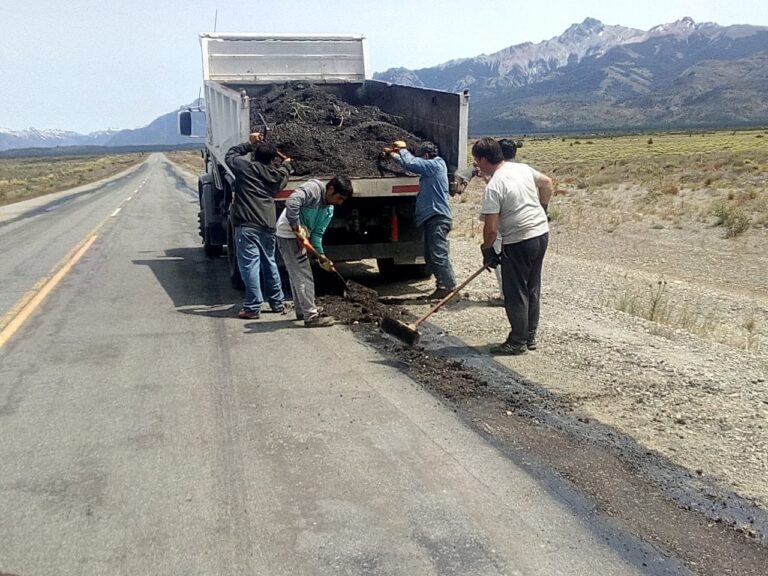 Vialidad Provincial reparó la calzada de la ruta provincial Nº 70 hacia El Maitén