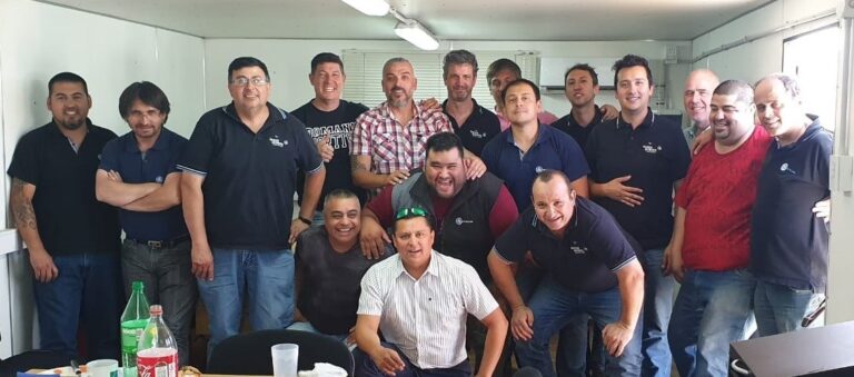 Dirigentes de Petroleros Jerárquicos visitaron a afiliados en la base de Cerro Dragón