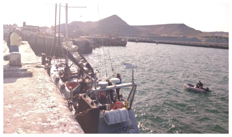 Velero polaco que recorre la costa de sudamérica amarró en Comodoro