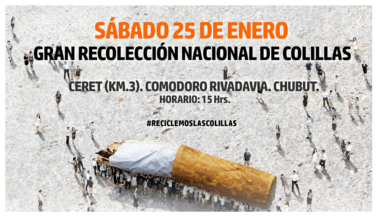 Comodoro se suma a la gran colecta nacional de colillas de cigarrillos