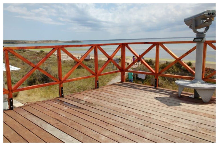 Quedó totalmente renovado el mirador de Isla de Los Pájaros