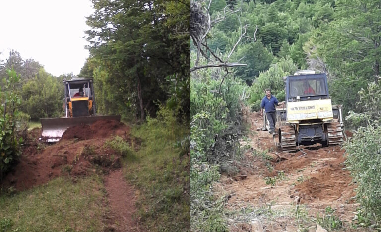 Mejoraron los caminos para prevenir  incendios forestales en Carrenleufú