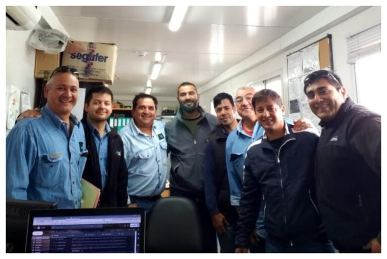 Enero contó con gran presencia Jerárquica en los Yacimientos de la zona norte santacruceña