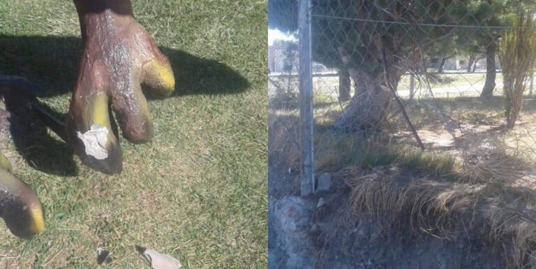 A 5 días de finalizar trabajos en el Parque Paleontológico de Sarmiento ya se registraron daños