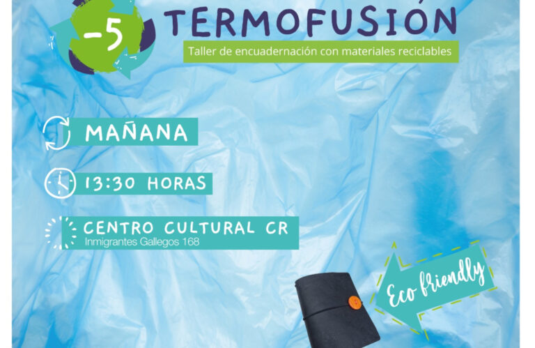 Hoy se realizará un taller de encuadernación con productos reciclables