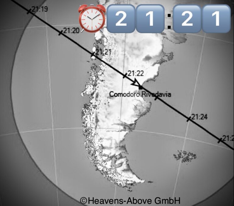 La Estación Espacial Internacional se podrá ver a simple vista en Comodoro