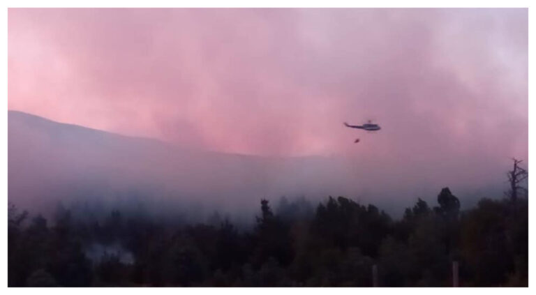 Aseguran que el incendio en Loma del Medio está «contenido» pero aún no «controlado»