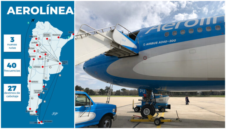 Cuáles son las nuevas rutas y frecuencias que suma Aerolíneas Argentinas