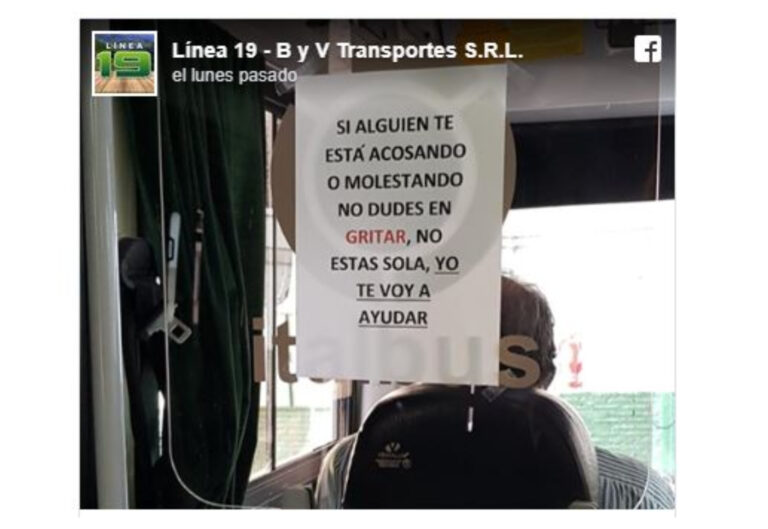 «No estás sola, yo te voy a ayudar»: la campaña de chóferes de colectivos de Tucumán