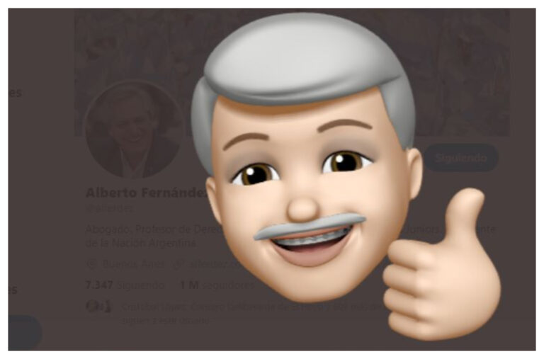 El presidente Alberto Fernández estrenó sus stickers personalizados