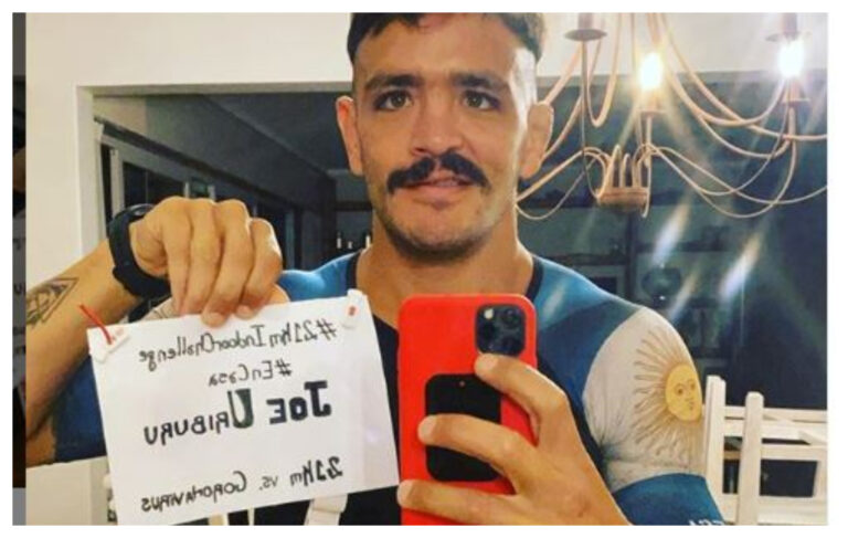 Un runner se armó su propia maratón casera y corrió 21 km dentro de su departamento