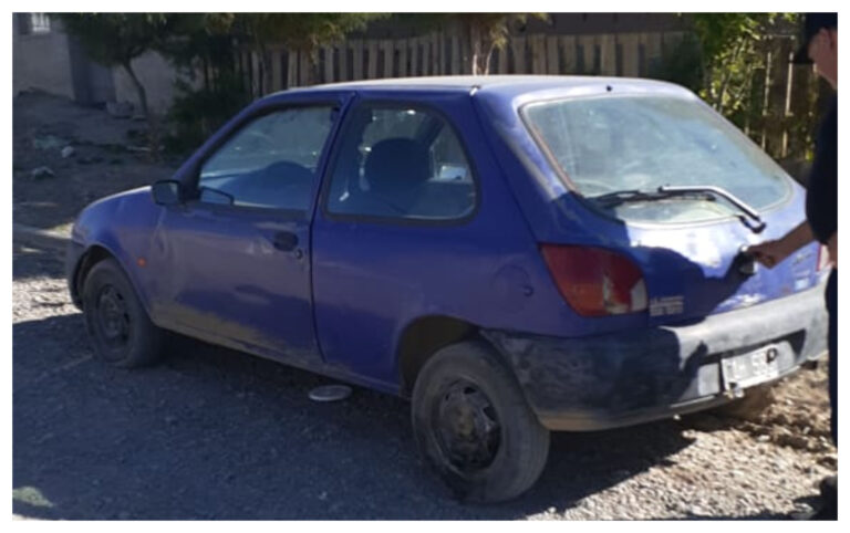 Un auto robado en Sarmiento apareció en Comodoro Rivadavia