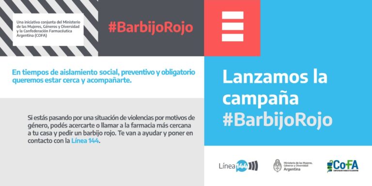 Se trabaja en fortalecer la campaña «Barbijo Rojo» 
