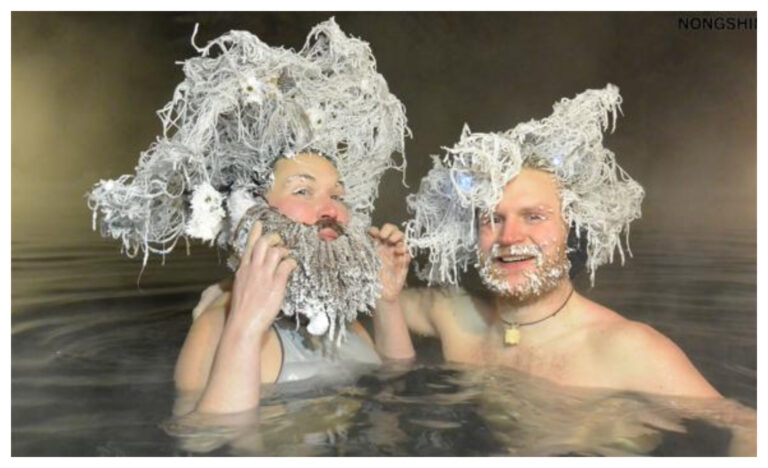 El peculiar concurso de un pueblo canadiense: Premio al mejor pelo congelado