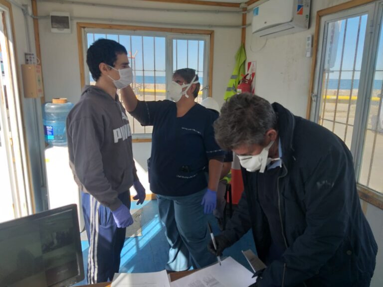 El Puerto de Comodoro implementa un riguroso control de seguridad ante la emergencia sanitaria