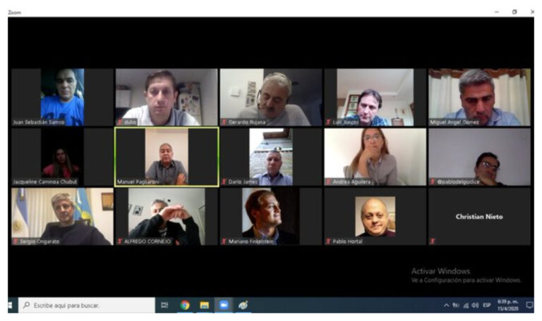 Referentes radicales de Chubut mantuvieron una videoconferencia con el presidente de la UCR