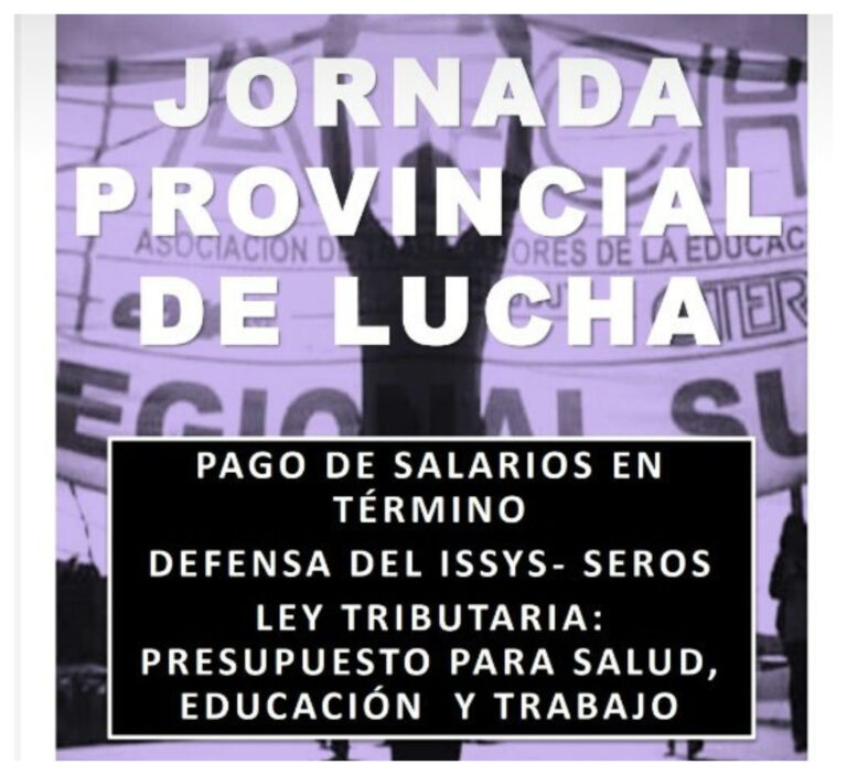 La ATECh se movilizará el domingo en toda la provincia