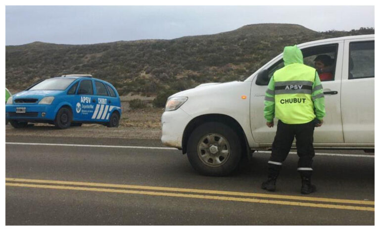 Chubut: La APSV controló 2.184 vehículos durante este sábado