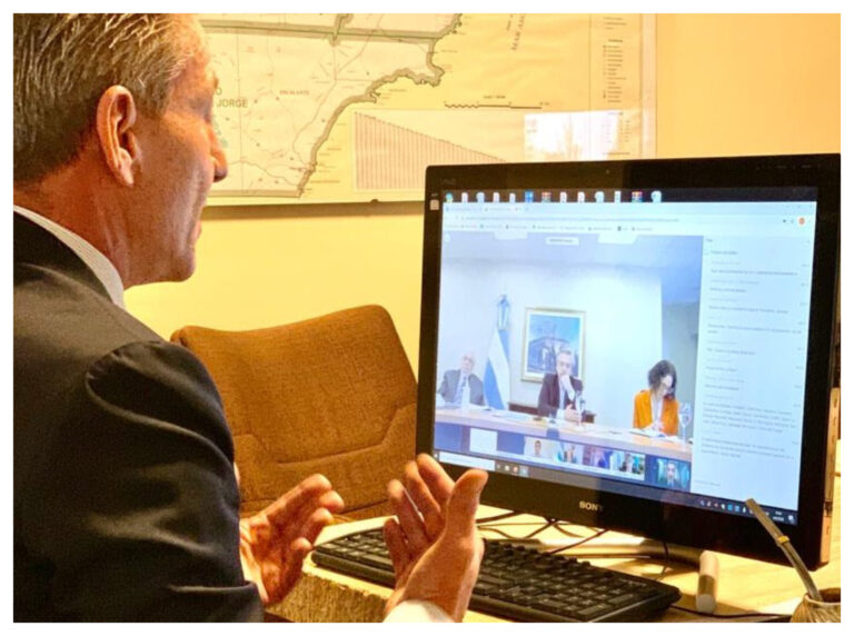 Arcioni participó de una nueva videoconferencia con Alberto Fernández y todos los Gobernadores del país