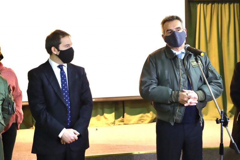 Luque junto al ministro Rossi reconocieron el trabajo de las Fuerzas Armadas