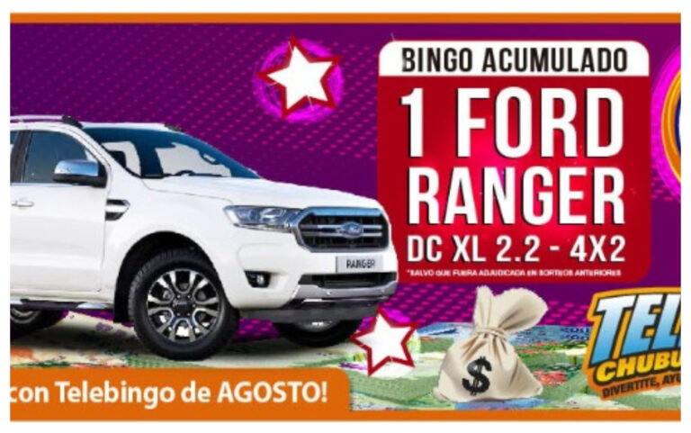 Lotería del Chubut realizará dos sorteos del Telebingo Chubutense durante el mes de agosto