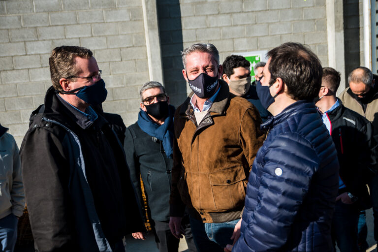 La SCPL recorrió obras de energía junto al Gobernador y al Intendente