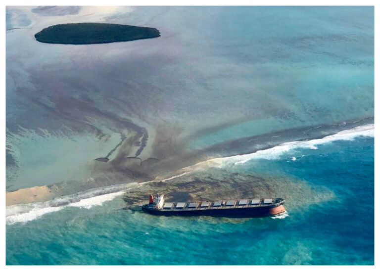Declaran el estado de Emergencia Ambiental en la Isla Mauricio por derrame de petróleo