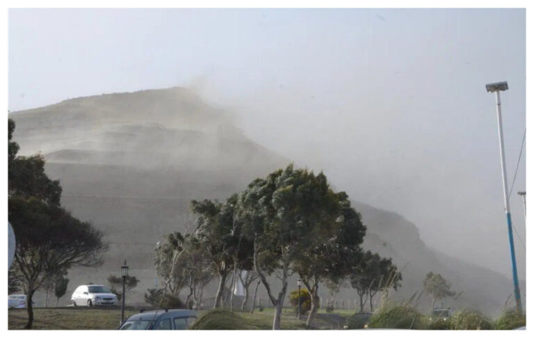 Este sábado las ráfagas de viento alcanzarían los 90 km/h en Comodoro