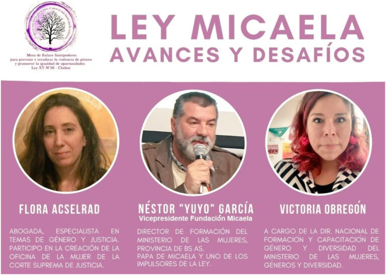Invitan a participar de la videoconferencia «Ley Micaela: Avances y desafíos»