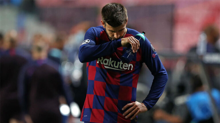 Piqué será el nuevo capitán del Barcelona si Messi no sigue en el club