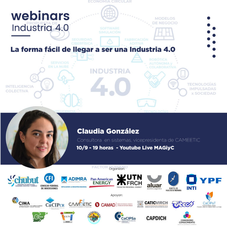 Chubut: invitan a un nuevo webinar sobre Industrias 4.0