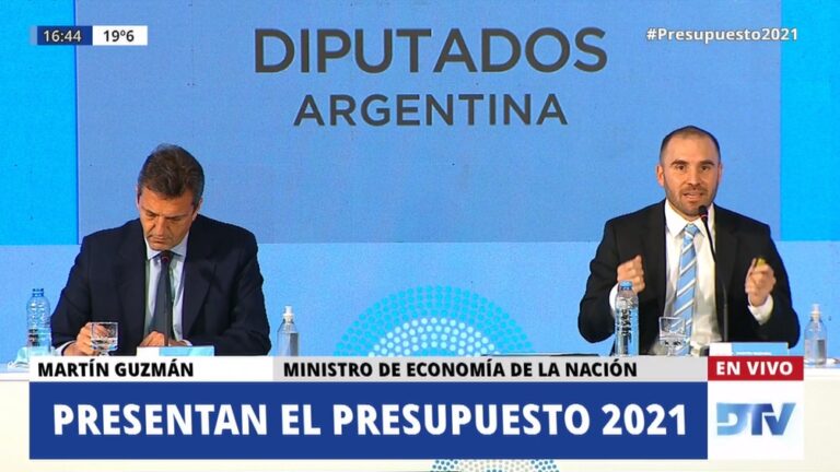 Guzmán: el Presupuesto 2021 «es un paso fundamental en el proceso de estabilizar la economía»