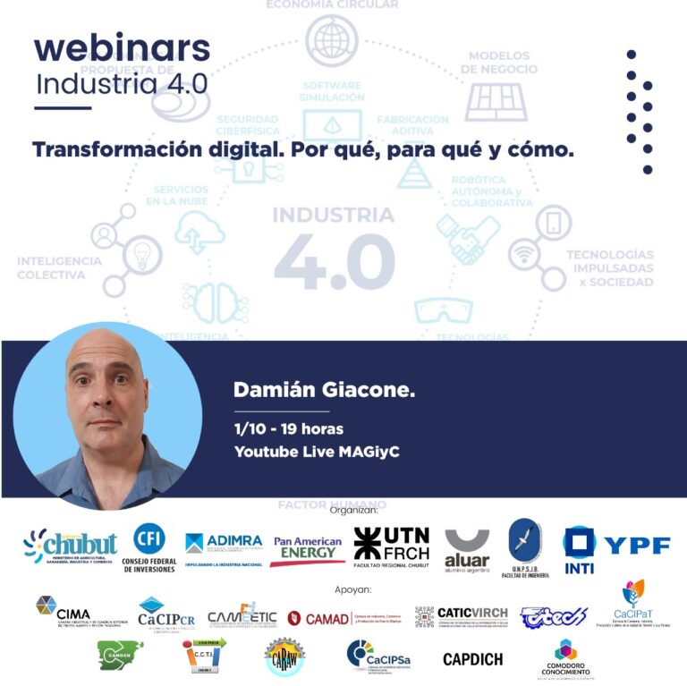 Provincia continúa con el ciclo de webinars para Industrias 4.0