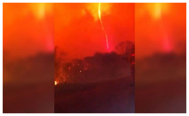 «Un tornado de fuego» quedó grabado durante los incendios en Córdoba