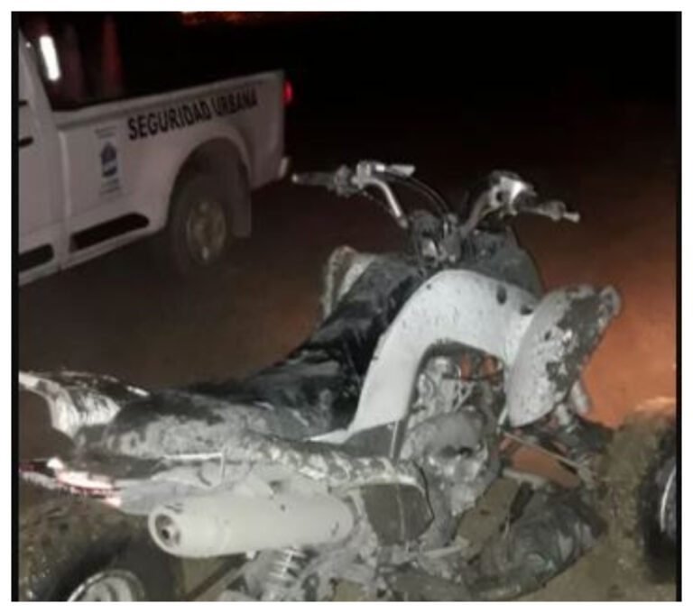 Pese a la prohibición de circulación, paseaba con su cuatri por Rada Tilly