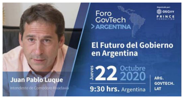 Luque disertará en importante foro sobre gobierno digital y modernización