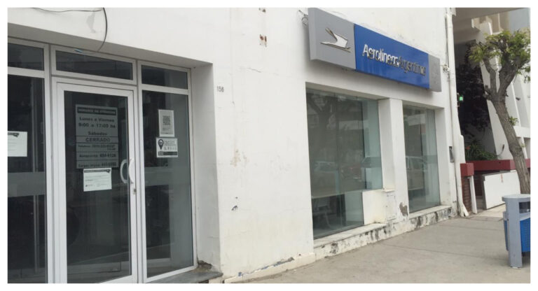 Las oficinas de Aerolíneas en Comodoro permanecen cerradas pese al regreso de los vuelos