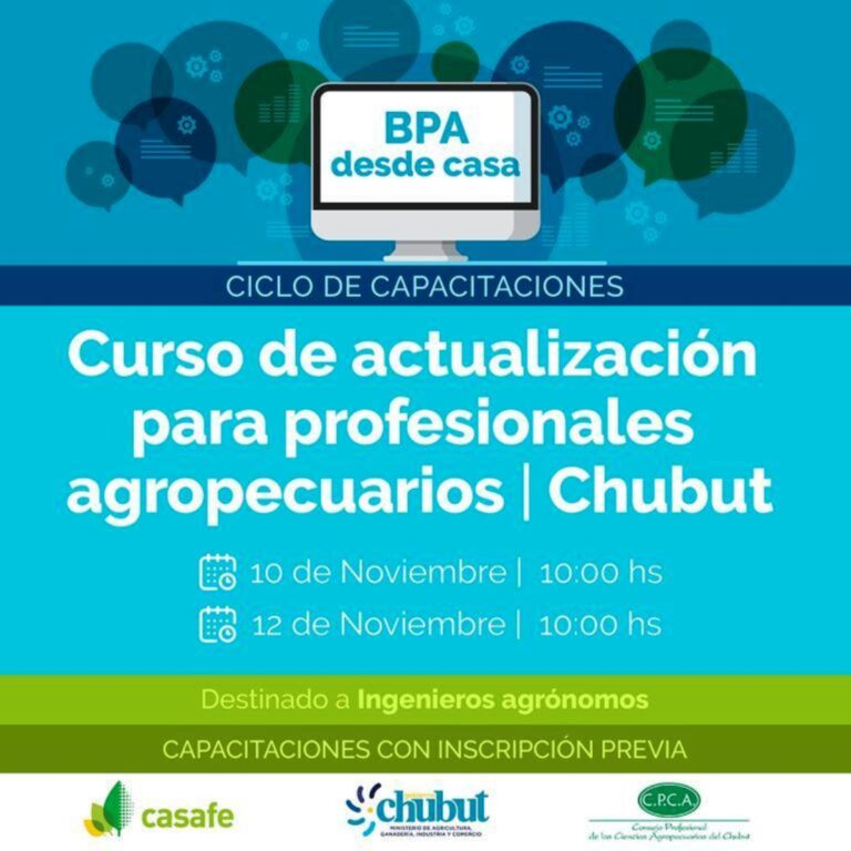 Provincia realiza un curso de actualización para Ingenieros Agrónomos del Chubut