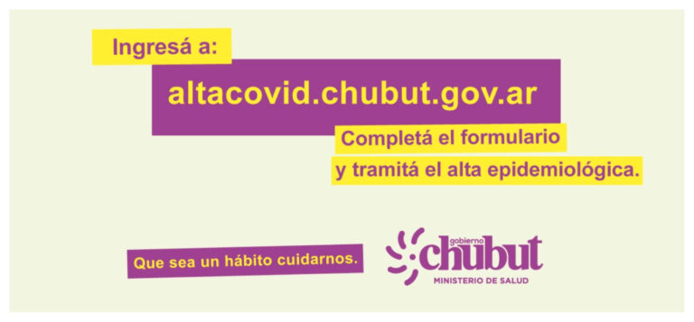 Habilitaron un sitio web para que las personas puedan tramitar su alta epidemiológica de COVID-19