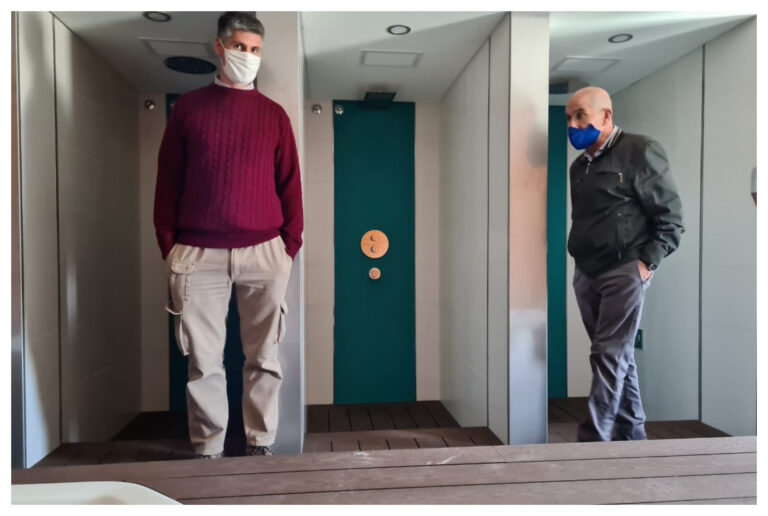 Llugdar y Villegas observaron avances en el spa del Centro de Actividades