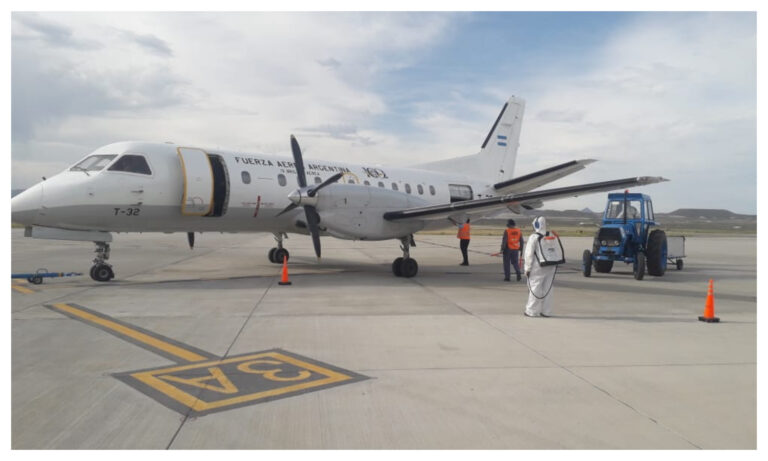 LADE retomó sus vuelos de transporte de pasajeros en la Patagonia argentina