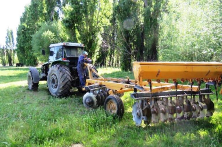El Gobierno de la Provincia siembra hortalizas y pasturas en Gualjaina