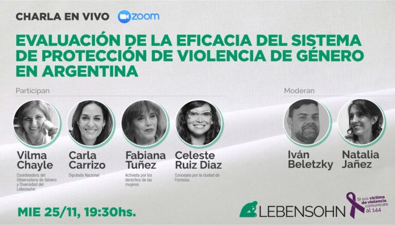 Analizarán la eficacia del sistema de protección de violencia de género en Argentina